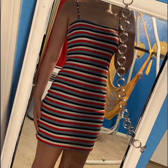 Dresses & Skirts - striped rib knit bodycon dress